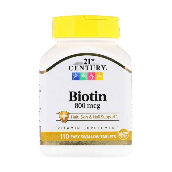 Биотин 800 мкг 110 таб Biotin 800 мкг 110 таб 21st Century