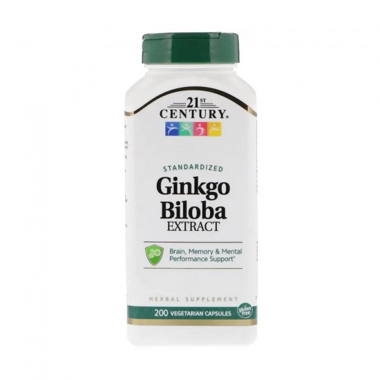 Гинкго билоба экстракт 200 кап 21st Century Ginkgo Biloba Extract 200 кап 21st Century