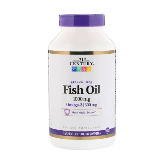 Fish Oil Omega 3 1000 мг 180 кап 21st Century