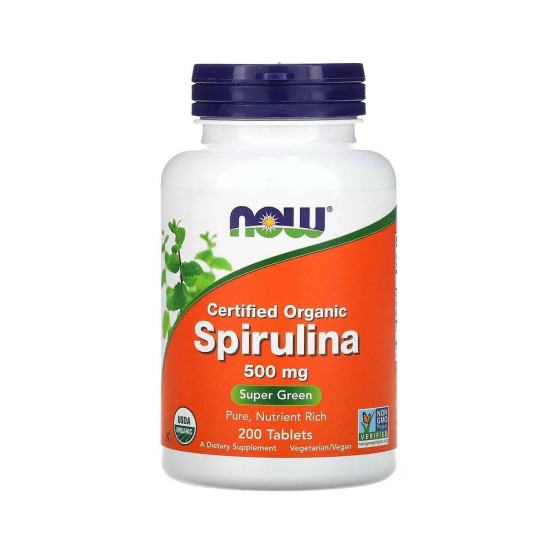 Spirulina 500 мг 200 таб Now Foods Spirulina 500 мг 200 таб Now Foods