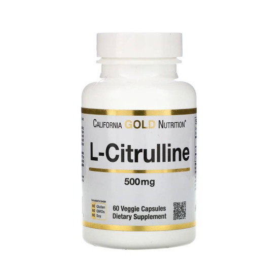 L-цитруллин 500 мг 60 кап California Gold L-Citrulline 500 мг 60 кап California Gold