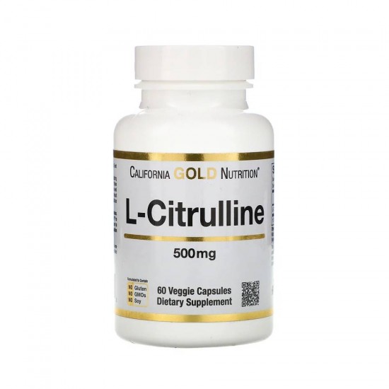 L-цитруллин 500 мг 60 кап California Gold L-Citrulline 500 мг 60 кап California Gold