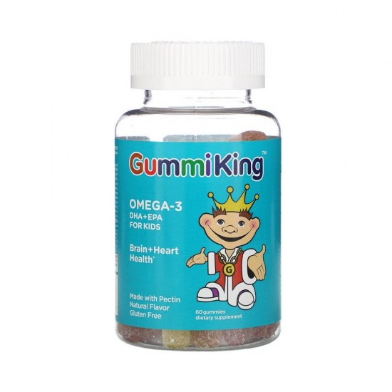 Omega 3 ДГК + ЭПК for Kids 60 мармеладок Gummi King Omega 3 DHA + EPA for Kids 60 мармеладок Gummi King