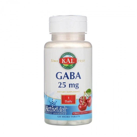 ГАМК Вишня 25 мг 120 таб Kal Nutrition GABA Cherry 25 мг 120 таб Kal Nutrition