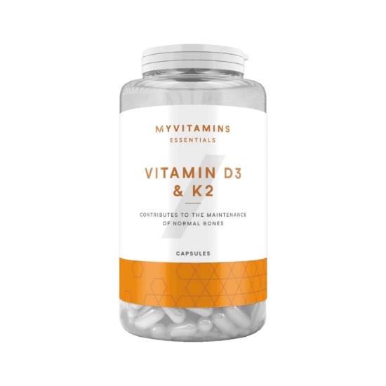 Vitamin D3 25 мкг 1000МЕ & K2 200 мкг 30 кап Myprotein