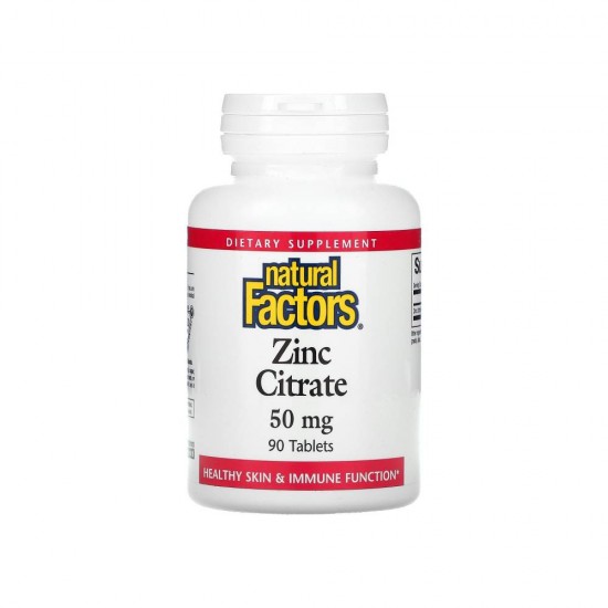 Цинк цитрат 50 мг 90 таб Natural Factors Zinc Citrate 50 мг 90 таб Natural Factors