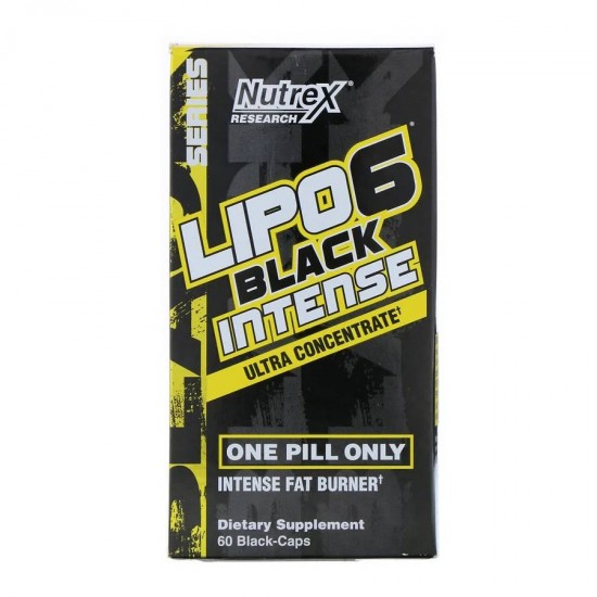 Жиросжигатель Липо 6 Блэк Интенс Ультра Концентрат 60 кап Nutrex LIPO-6 Black Intense Ultra Concentrate 60 кап Nutrex
