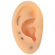 Пирсинг микролабрет титановый