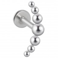 Пирсинг микролабрет титановый