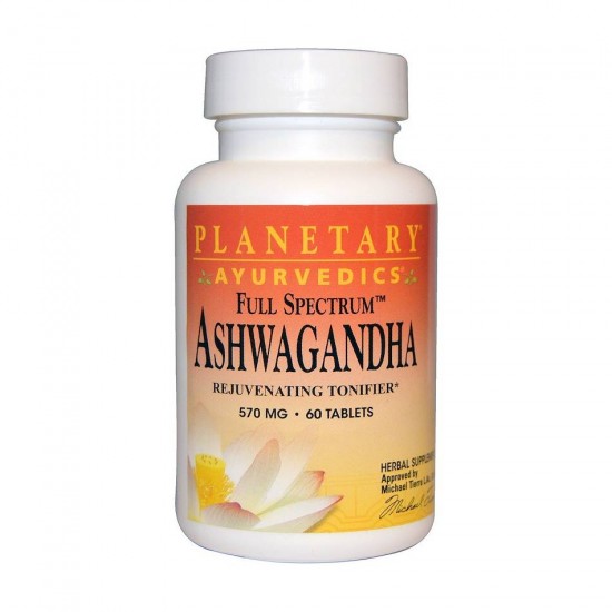Ашвагандха Аюрведическая 570 мг 60 таб Planetary Herbals Ashwagandha Ayurvedics 570 мг 60 таб Planetary Herbals