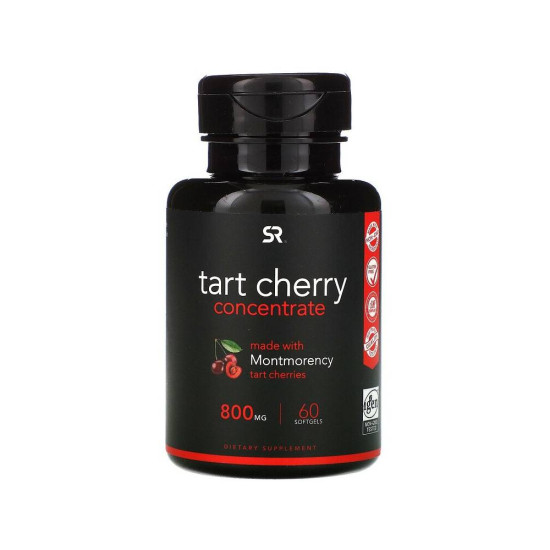 Концентрат Кислой Вишни 800 мг 60 кап Sports Research Tart Cherry Concentrate 800 мг 60 кап Sports Research