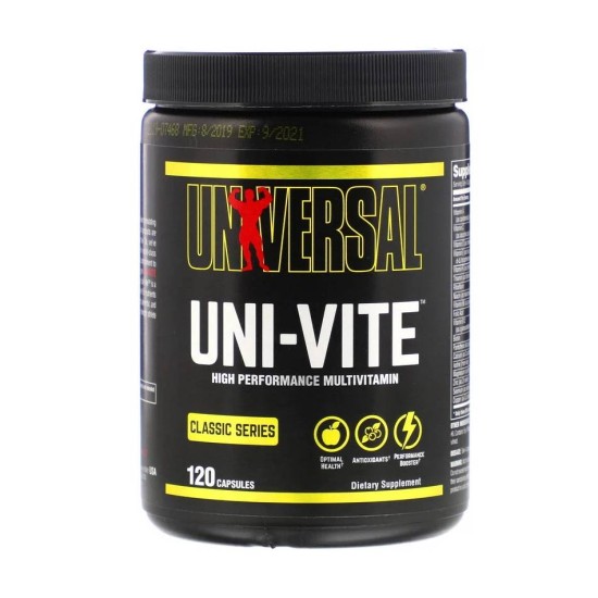 Multivitamins Uni-Vite 120 кап Universal Nutrition